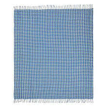 Load image into Gallery viewer, Designers Guild Lansdowne Cobalt Throw Fringe Full Pattern