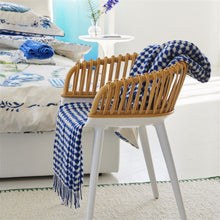 Load image into Gallery viewer, Designers Guild Lansdowne Cobalt Throw on Chair with Kawana Bedding