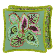 Load image into Gallery viewer, Designers Guild Leaf Glaze Emerald Cushion