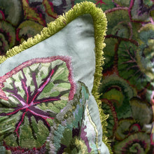 Load image into Gallery viewer, Designers Guild Leaf Glaze Emerald Cushion