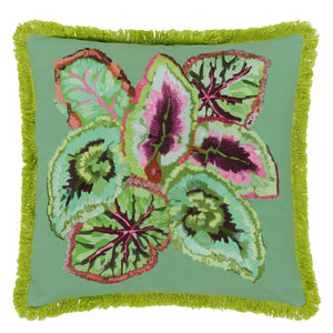 Designers Guild Leaf Glaze Emerald Cushion