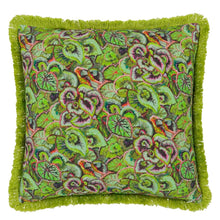 Load image into Gallery viewer, Designers Guild Leaf Glaze Emerald Cushion