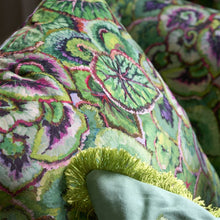 Load image into Gallery viewer, Designers Guild Leaf Glaze Emerald Cushion