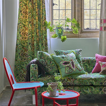 Load image into Gallery viewer, Designers Guild Leaf Glaze Emerald Cushion