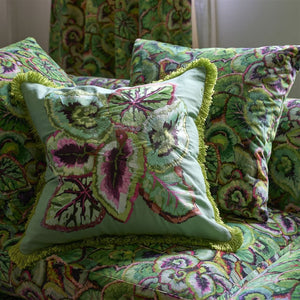 Designers Guild Leaf Glaze Emerald Cushion