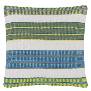 Designers Guild Mahakam Cobalt Outdoor Cushion Front