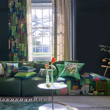 Load image into Gallery viewer, Designers Guild Margaretta Linen Emerald Cushion