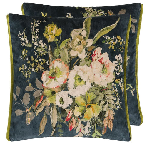 Designers Guild Margaretta Velours Noir Cushion