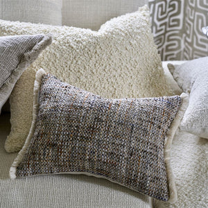 Designers Guild Pradelles Zinc Textured Weave Cushion Detail