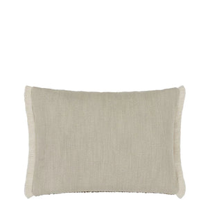 Designers Guild Pradelles Zinc Textured Weave Cushion Reverse