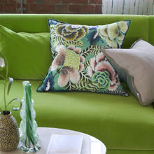 Load image into Gallery viewer, Designers Guild Rose de Damas Jade Cushion