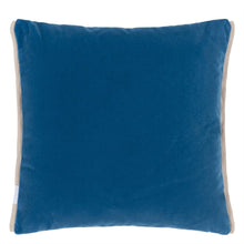 Indlæs billede til gallerivisning Varese Azure &amp; Teal Velvet Cushion front, by Designers Guild