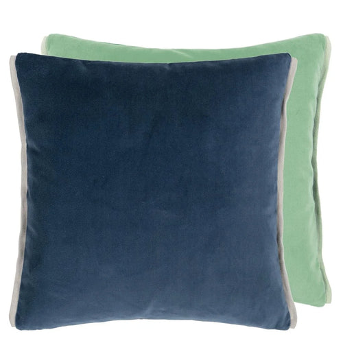 Designers Guild Varese Cadet & Pale Jade Velvet Cushion