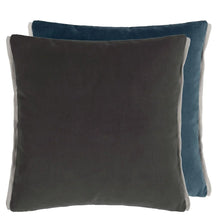 Load image into Gallery viewer, Designers Guild Varese Granite &amp; Delft Velvet Cushion