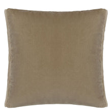 Load image into Gallery viewer, Designers Guild Varese Parchment &amp; Roebuck Velvet Cushion Reverse