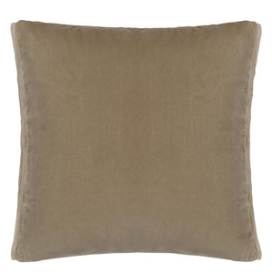 Designers Guild Varese Parchment & Roebuck Velvet Cushion Reverse