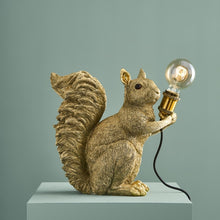 Load image into Gallery viewer, Eduard Eichhorn Gold Squirrel Table Lamp