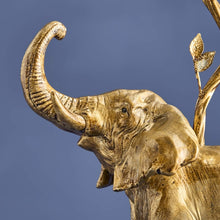 Indlæs billede til gallerivisning Gold elephant candle holder