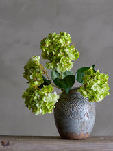 Load image into Gallery viewer, Hydrangea_Artificial_Multi_Stem_Light_Green_in_Vase