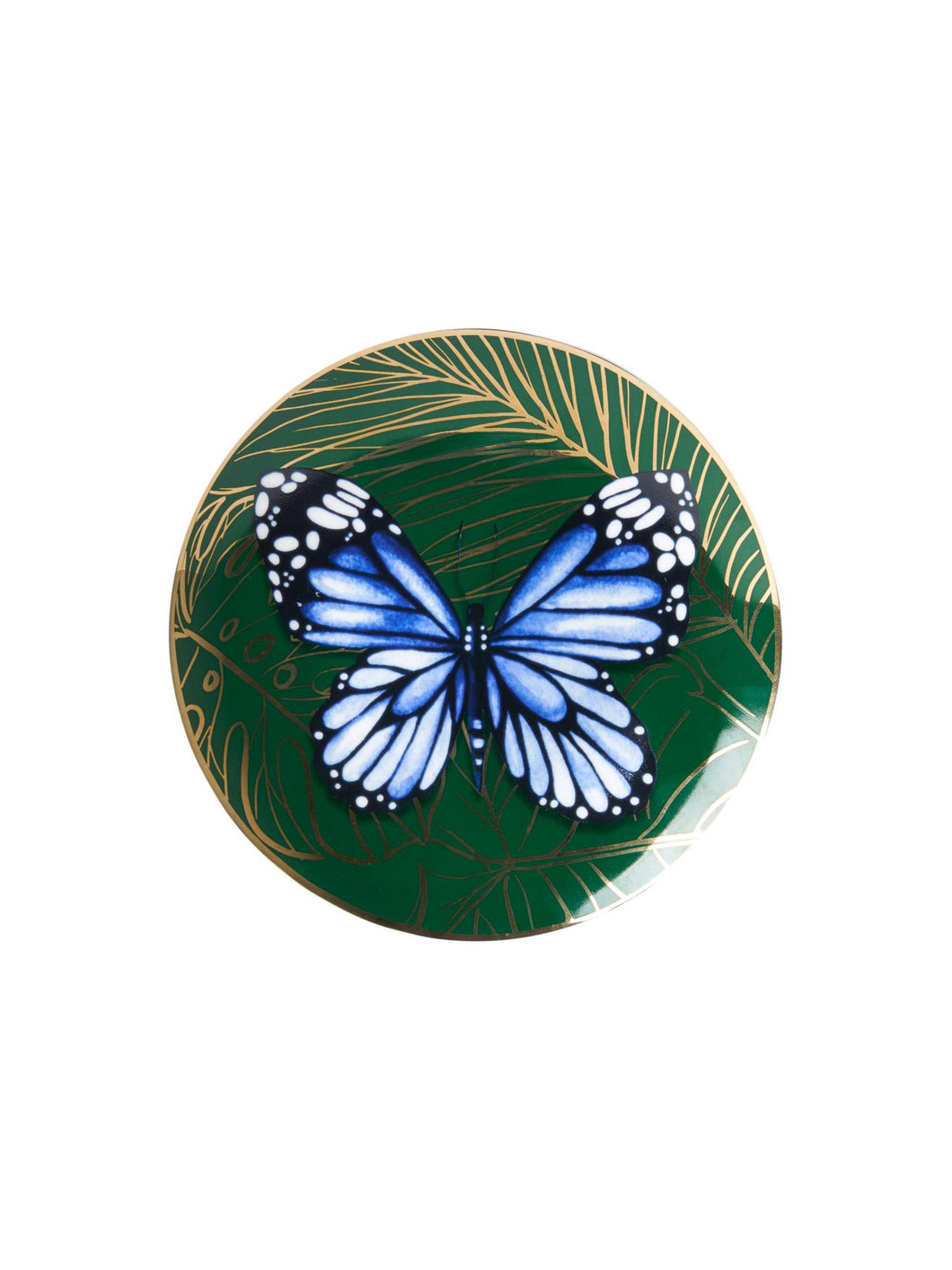 Butterfly Wall Plate, jungle green