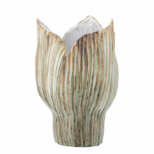 Mahira Green Stoneware Vase