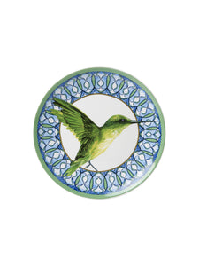 Mandala Hummingbird Green Wall Plate