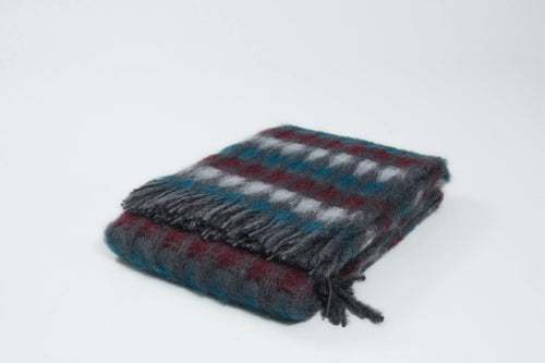 Mia Grey Wool Throw