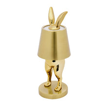 Load image into Gallery viewer, Portable LED Hiding Bunny Table Lamp, Gold