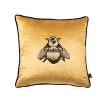 Load image into Gallery viewer, Timorous_Beasties_Napoleon_Bee_Gold_Throw_Cushion