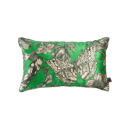 Timorous Beasties Papillon Oleander Velvet Throw Cushion