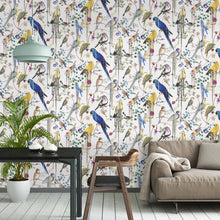 Indlæs billede til gallerivisning birds-sinfonia-wallpaper-christian-lacroix-perce neige (white)