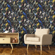 Indlæs billede til gallerivisning birds-sinfonia-wallpaper-christian-lacroix black